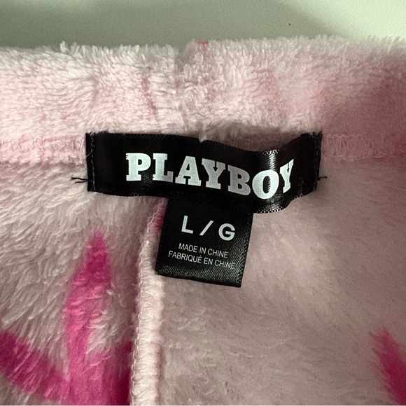 PLAYBOY Pink Fleece with Bunny Design - Picture 3 of 5